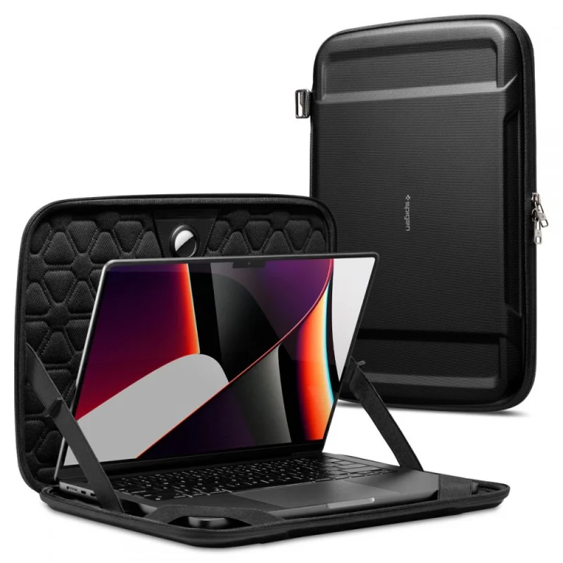 Pokrowiec Spigen Rugged Armor Pouch Pro na laptopa 13-14'' - czarny