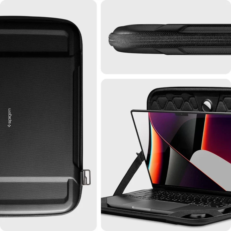 Pokrowiec Spigen Rugged Armor Pouch Pro na laptopa 13-14'' - czarny - obrazek 9