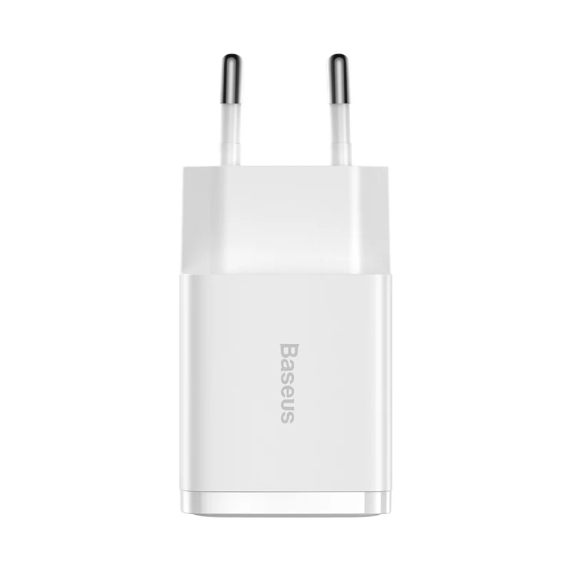 Baseus Compact ładowarka sieciowa 2x USB 10.5W biały (CCXJ010202) - obrazek 2