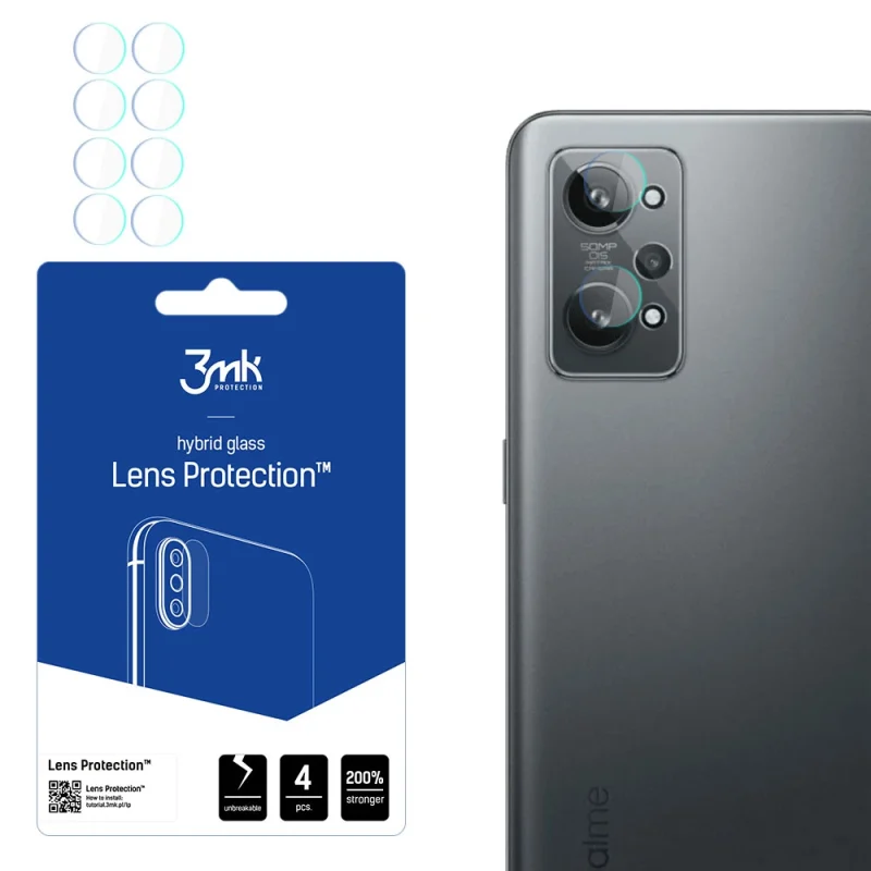 Szkło na aparat 3mk Lens Protection™ hybrydowe na Realme GT 2 5G