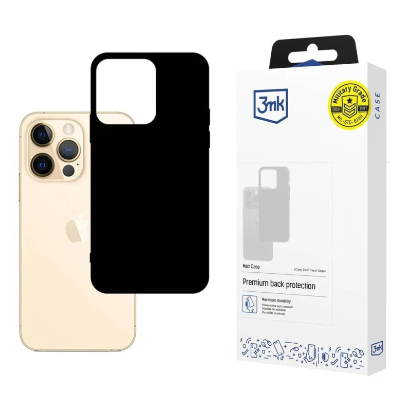 Etui 3mk Matt Case na iPhone 13 Pro - czarne