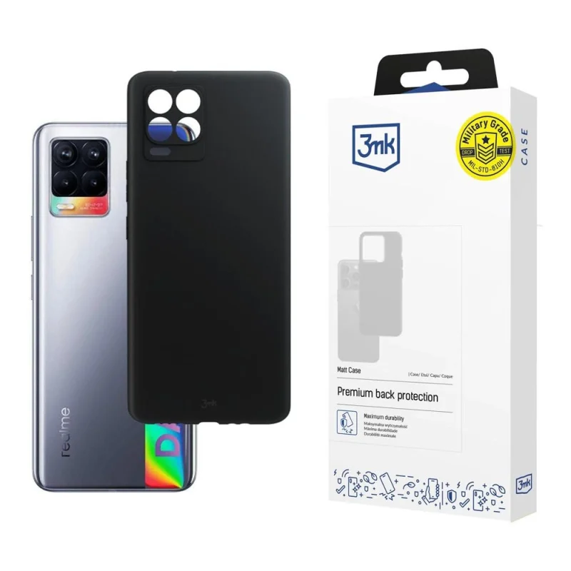 Etui 3mk Matt Case na Realme 8 4G - czarne