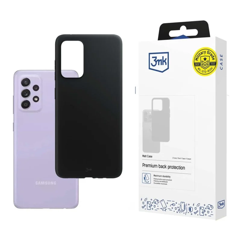 Etui 3mk Matt Case na Samsung Galaxy A52 4G / 5G / A52s 5G - czarne