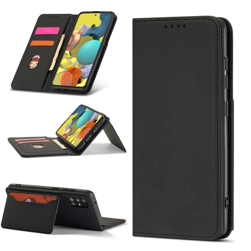 Magnet Card Case etui do Samsung Galaxy A13 5G pokrowiec portfel na karty kartę podstawka czarny - obrazek 5