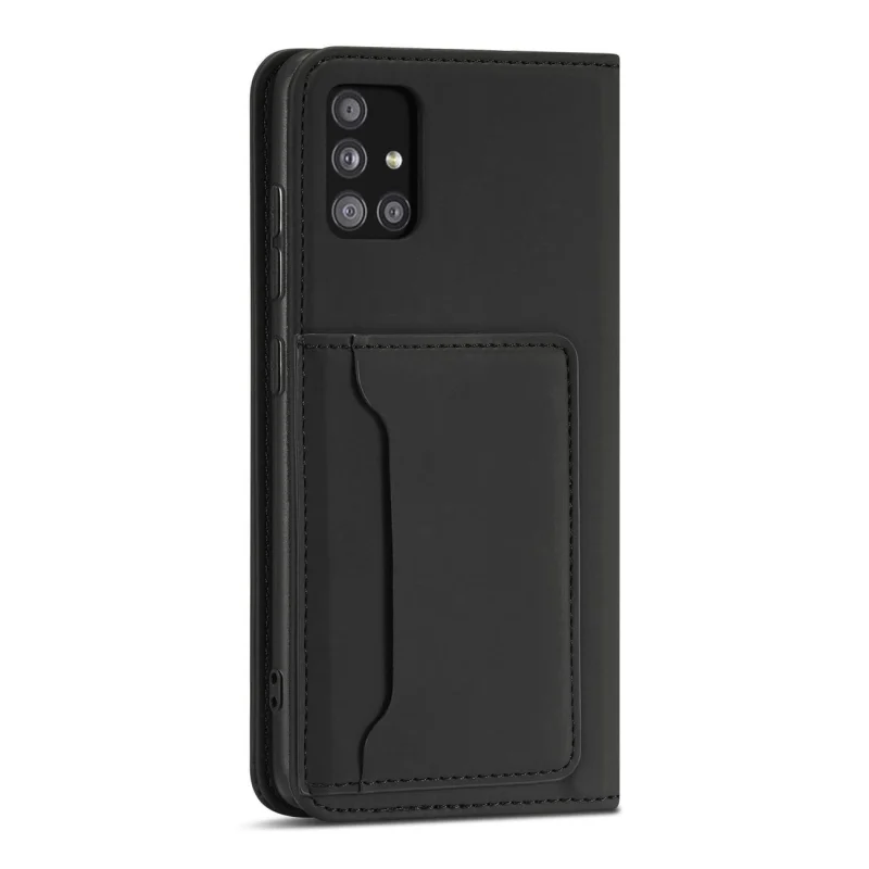 Magnet Card Case etui do Samsung Galaxy A13 5G pokrowiec portfel na karty kartę podstawka czarny - obrazek 6