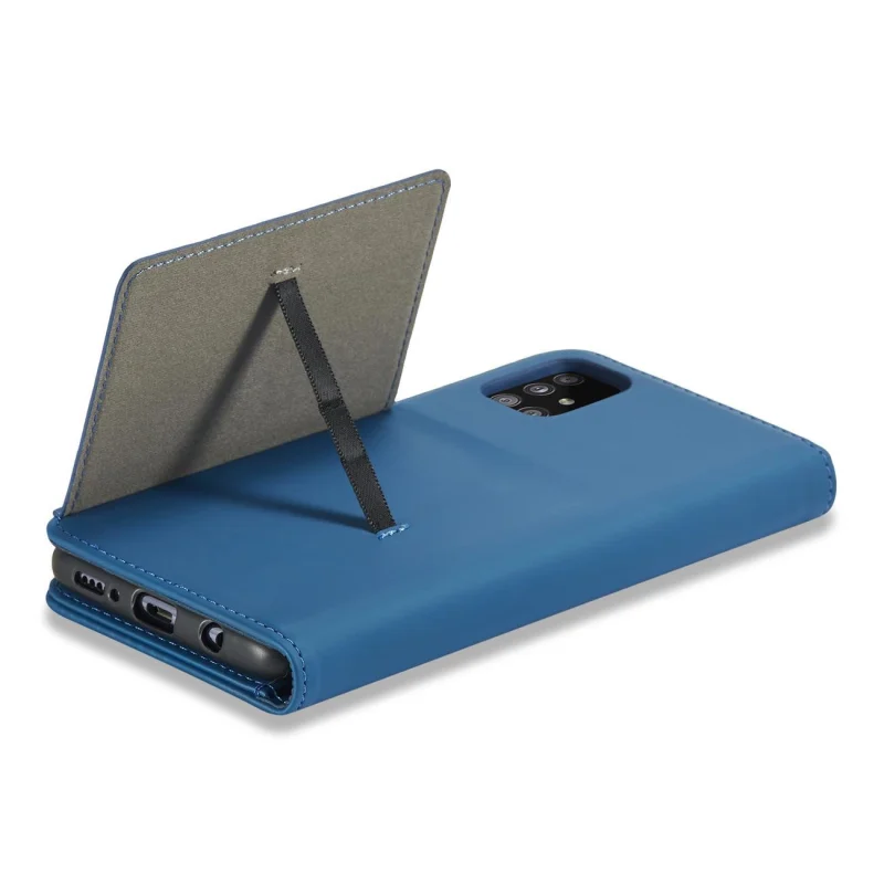 Magnet Card Case etui do Samsung Galaxy A13 5G pokrowiec portfel na karty kartę podstawka niebieski - obrazek 12