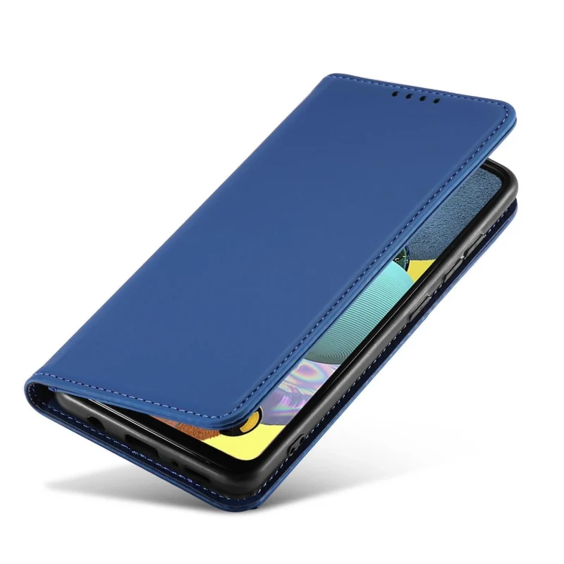 Magnet Card Case etui do Samsung Galaxy A13 5G pokrowiec portfel na karty kartę podstawka niebieski - obrazek 8