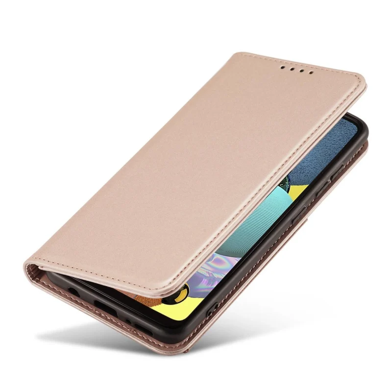 Magnet Card Case etui do Samsung Galaxy A13 5G pokrowiec portfel na karty kartę podstawka różowy - obrazek 6