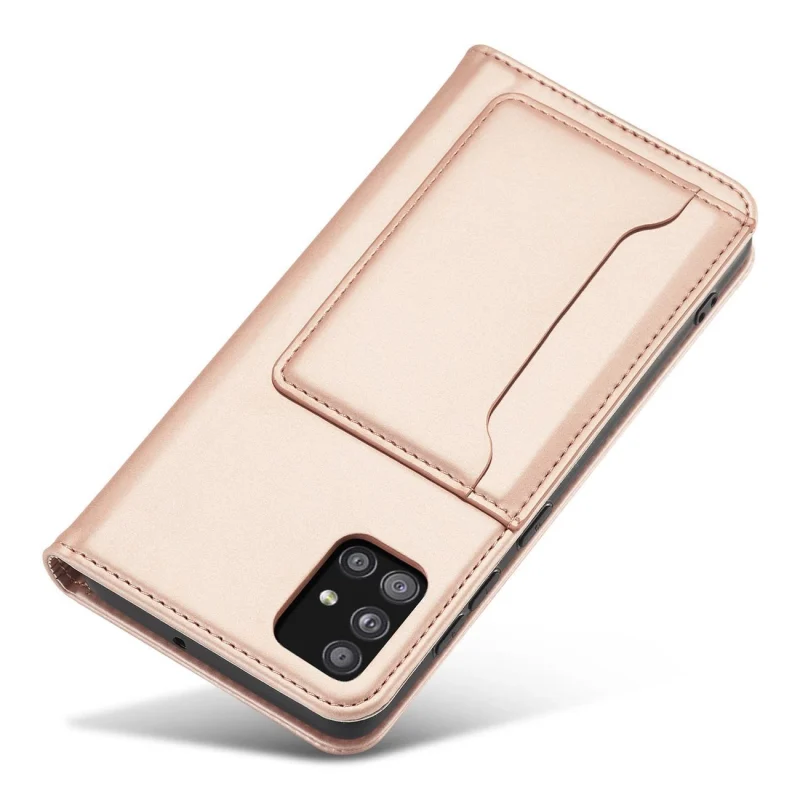 Magnet Card Case etui do Samsung Galaxy A13 5G pokrowiec portfel na karty kartę podstawka różowy - obrazek 8