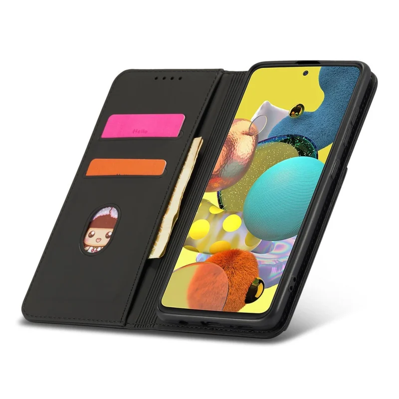 Magnet Card Case etui do Xiaomi Redmi Note 11 pokrowiec portfel na karty kartę podstawka czarny - obrazek 14