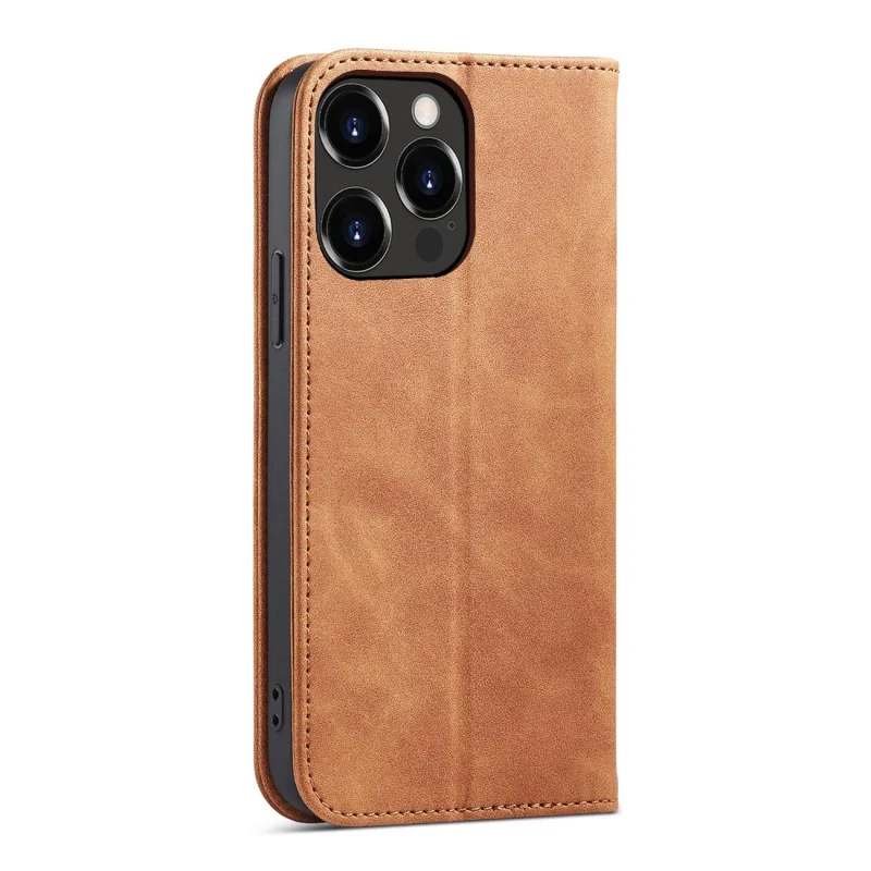 Magnet Fancy Case etui do iPhone 13 Pro pokrowiec portfel na karty kartę podstawka brązowy - obrazek 4