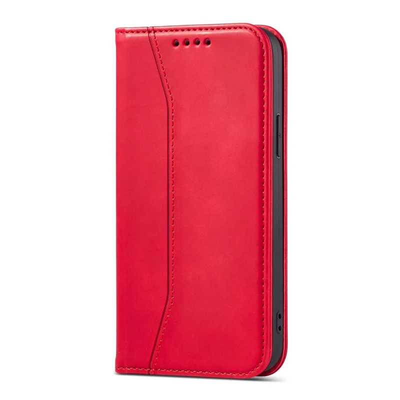 Magnet Fancy Case etui do iPhone 13 Pro Max pokrowiec portfel na karty kartę podstawka czerwony - obrazek 7