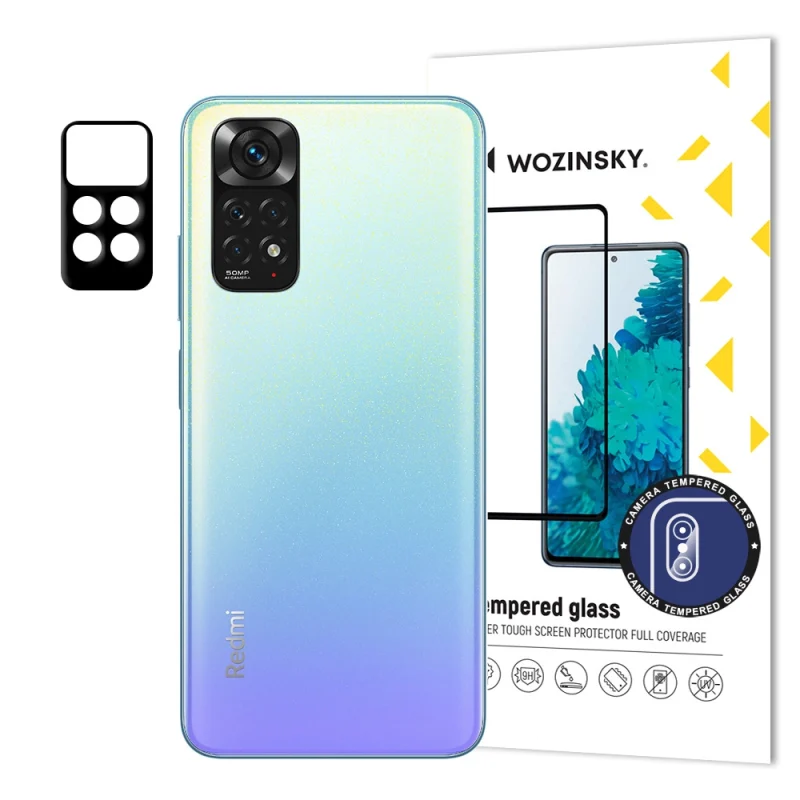 Wozinsky Full Camera Glass szkło hartowane 9H na cały aparat kamerę Xiaomi Redmi Note 11 4G - obrazek 5