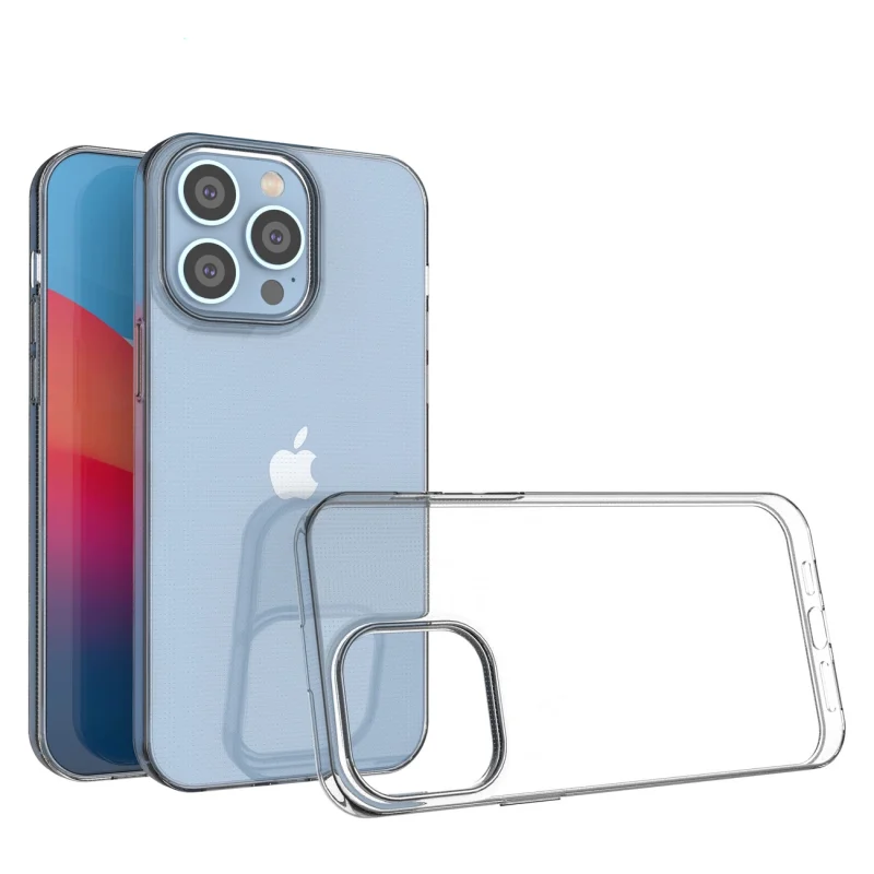 Żelowy pokrowiec etui Ultra Clear 0.5mm iPhone 14 Pro Max przezroczysty - obrazek 2