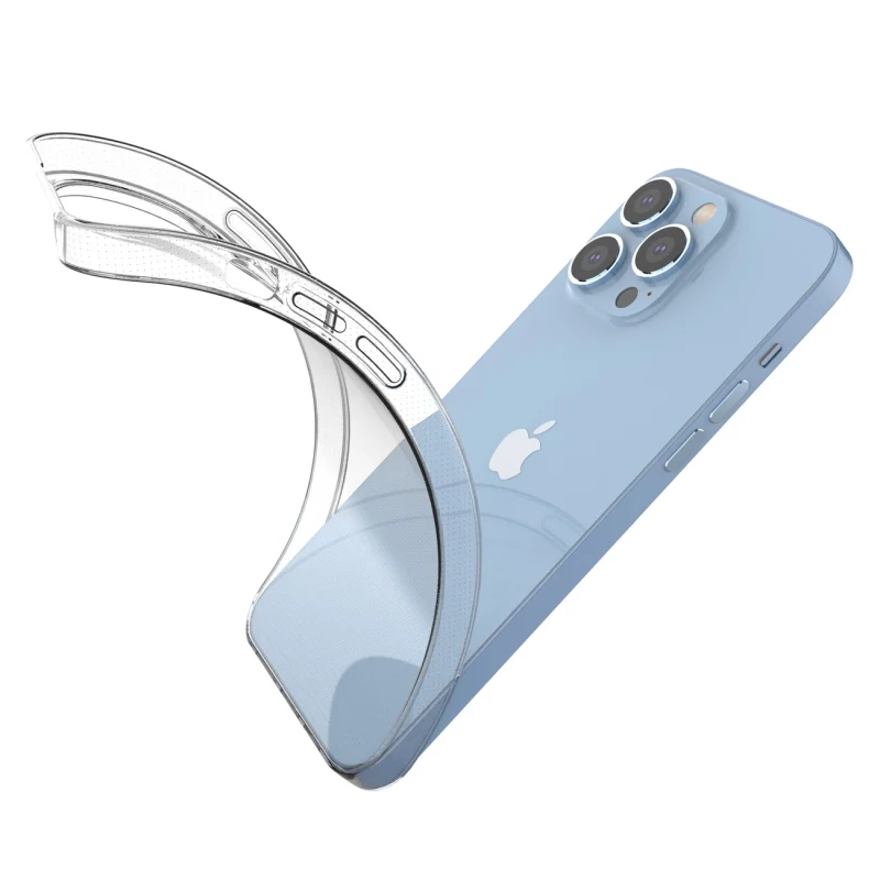 Żelowy pokrowiec etui Ultra Clear 0.5mm iPhone 14 Pro Max przezroczysty - obrazek 8