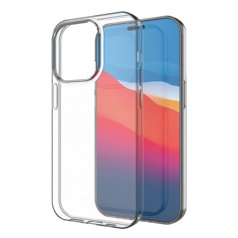 Żelowy pokrowiec etui Ultra Clear 0.5mm iPhone 14 Pro przezroczysty - obrazek 5