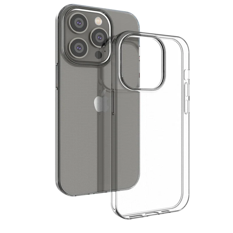 Żelowy pokrowiec etui Ultra Clear 0.5mm iPhone 14 Pro przezroczysty - obrazek 7