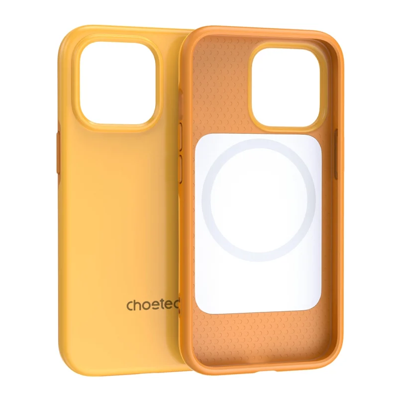 Choetech MFM Anti-drop case etui Made For MagSafe do iPhone 13 Pro pomarańczowy (PC0113-MFM-YE) - obrazek 2