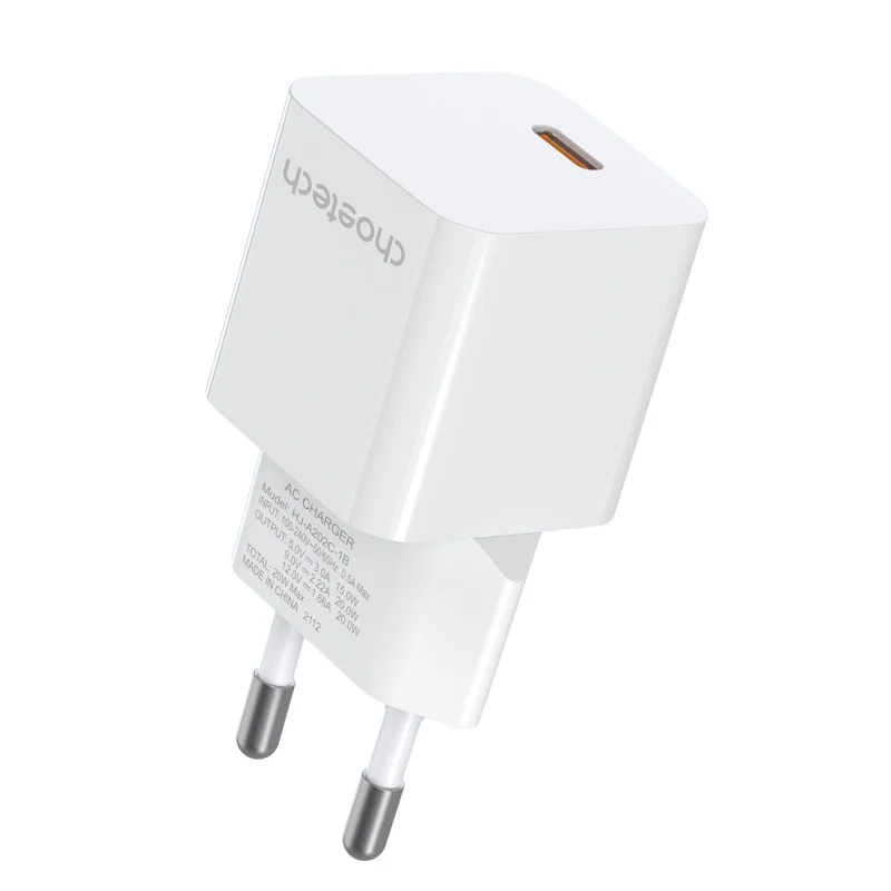 Ładowarka sieciowa Choetech PD5010 USB-C 20W - biała - obrazek 2