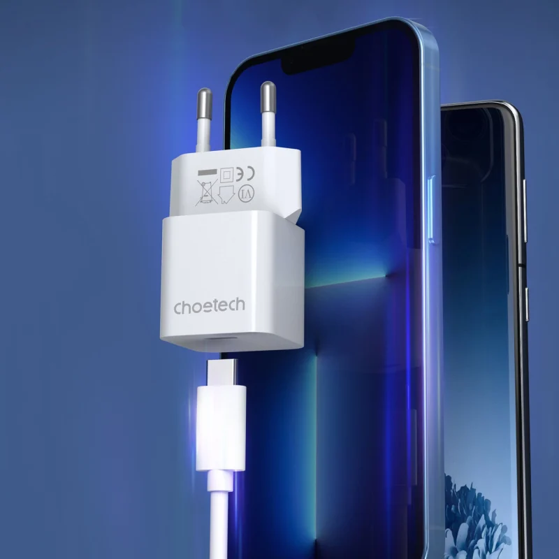 Ładowarka sieciowa Choetech PD5010 USB-C 20W - biała - obrazek 3