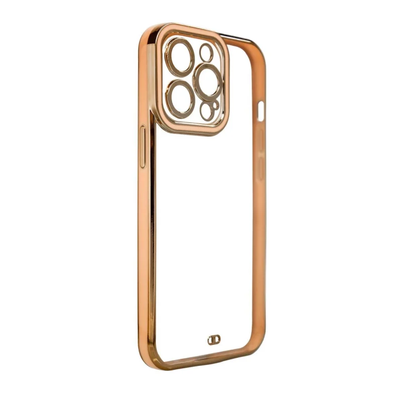 Fashion Case etui do Xiaomi Redmi Note 11 Pro żelowy pokrowiec ze złotą ramką złoty