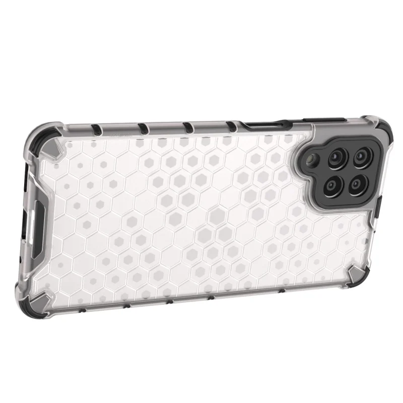 Honeycomb etui pancerny pokrowiec z żelową ramką Samsung Galaxy M53 5G czarny - obrazek 16