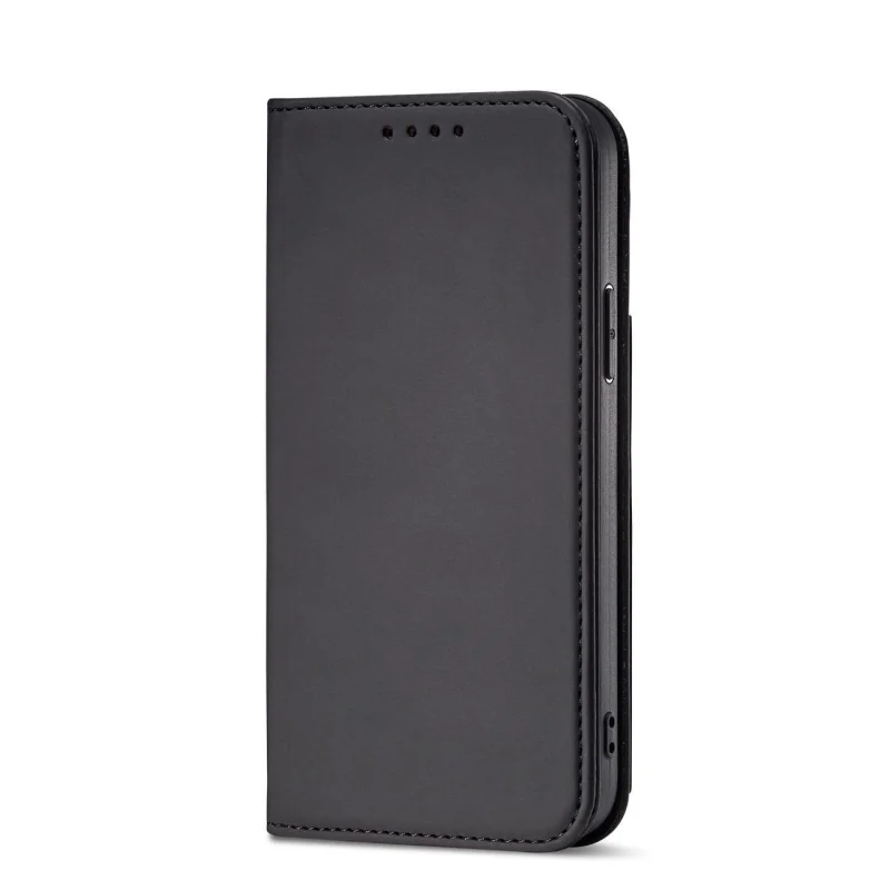 Magnet Card Case etui iPhone 14 pokrowiec z klapką portfel podstawka czarne - obrazek 4