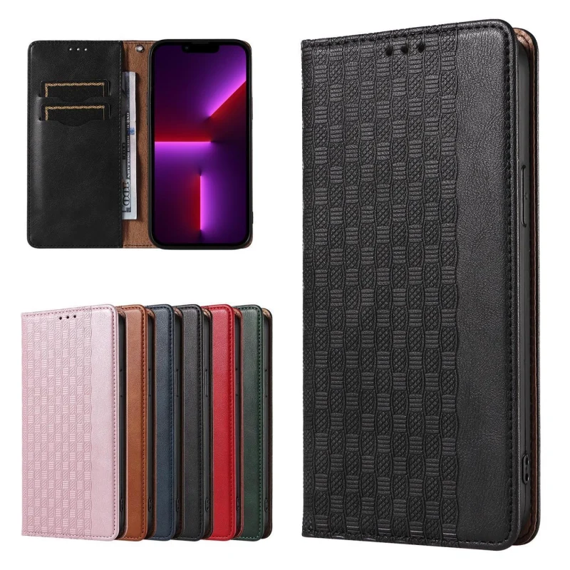 Magnet Strap Case etui iPhone 14 Pro pokrowiec z klapką portfel mini smycz podstawka czarne - obrazek 2