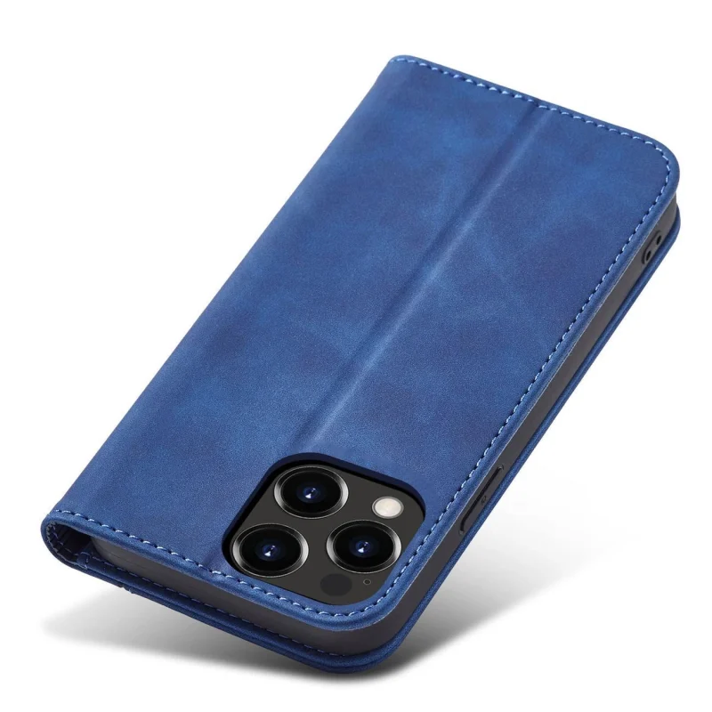 Magnet Fancy Case etui iPhone 14 pokrowiec z klapką portfel podstawka niebieskie - obrazek 2