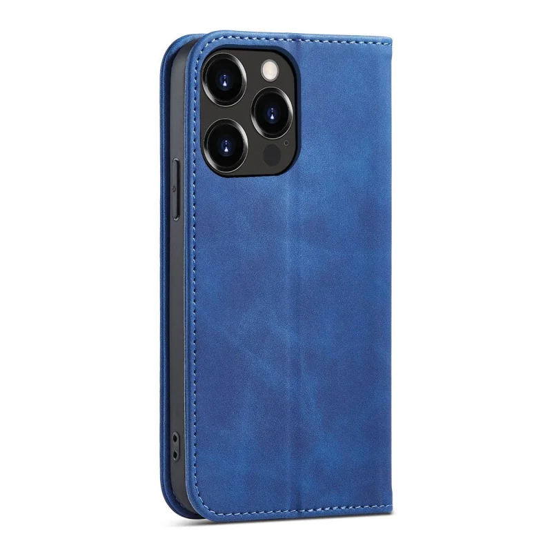 Magnet Fancy Case etui iPhone 14 pokrowiec z klapką portfel podstawka niebieskie - obrazek 3