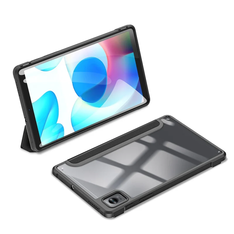 Dux Ducis Toby pancerne etui z klapką Smart Case do Realme Pad Mini czarny - obrazek 2