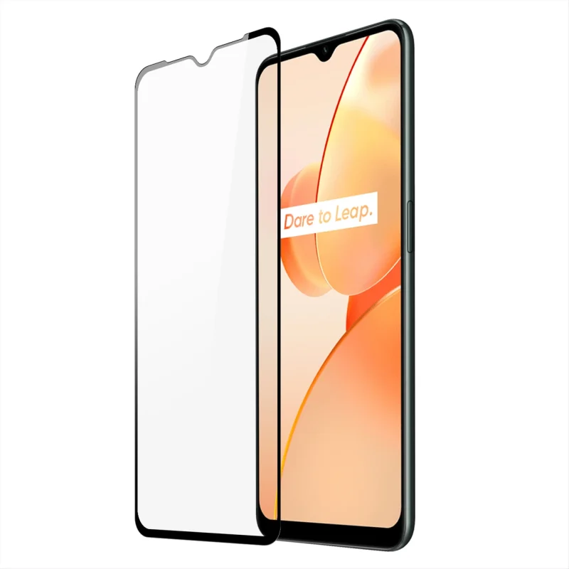 Dux Ducis 9D Tempered Glass wytrzymałe szkło hartowane 9H na cały ekran z ramką Realme C31 czarny (case friendly)