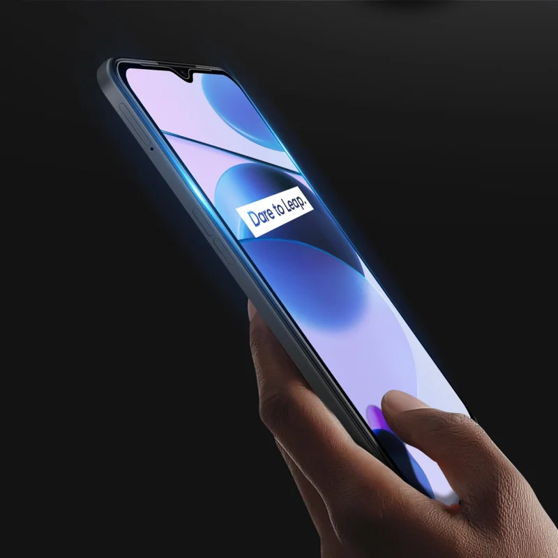 Dux Ducis 9D Tempered Glass wytrzymałe szkło hartowane 9H na cały ekran z ramką Realme C35 czarny (case friendly) - obrazek 7