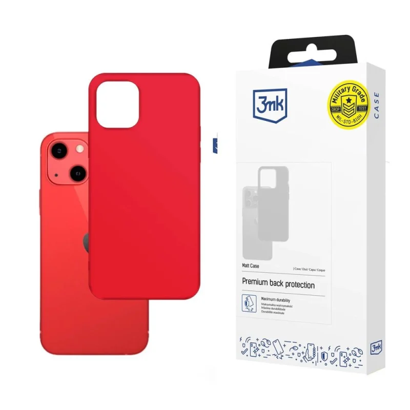 Etui 3mk Matt Case na iPhone 13 - czerwone