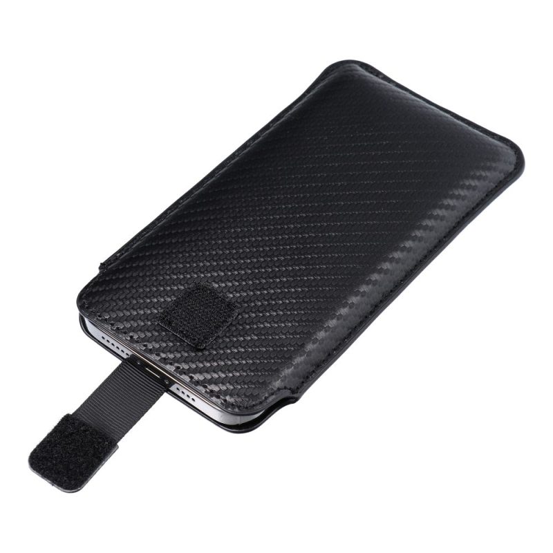 Futerał uniwersalny / wsuwka POCKET Carbon - Model 18 - do IPHONE 15 / 15 PRO / 14 / 14 PRO /13 / 13 PRO SAMSUNG S7 Edge / S23 / S24 - obrazek 4