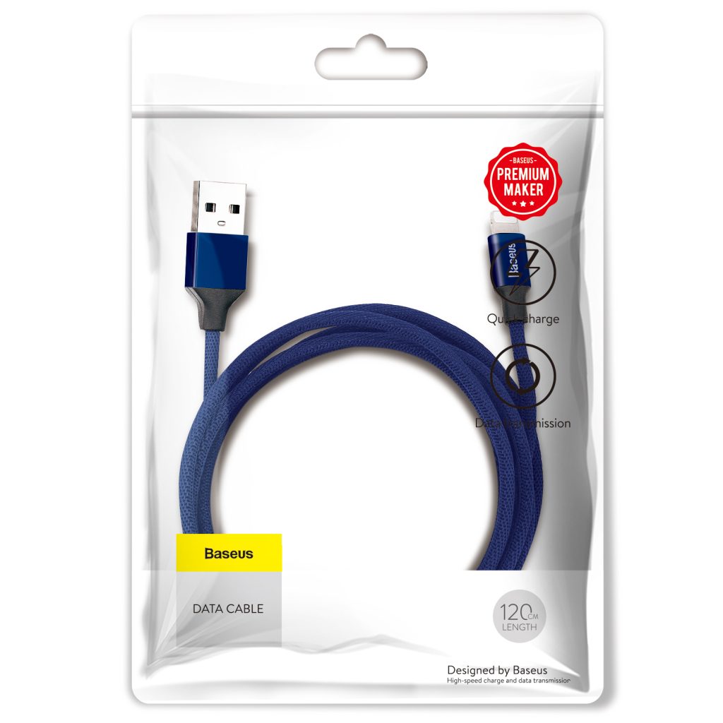 Baseus kabel Yiven USB - Lightning 1,2 m 2A niebieski - obrazek 9