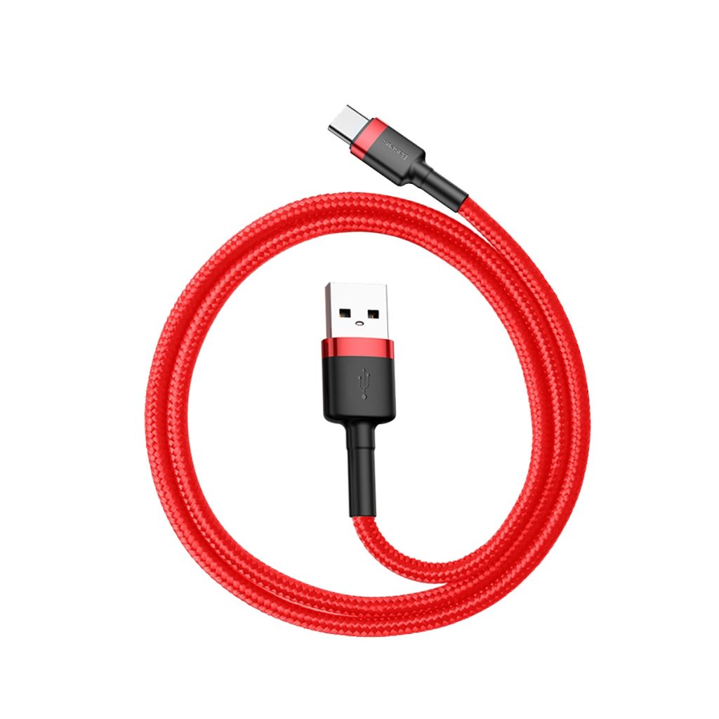 Baseus kabel Cafule USB - USB-C 0,5 m 3A czerwony - obrazek 7