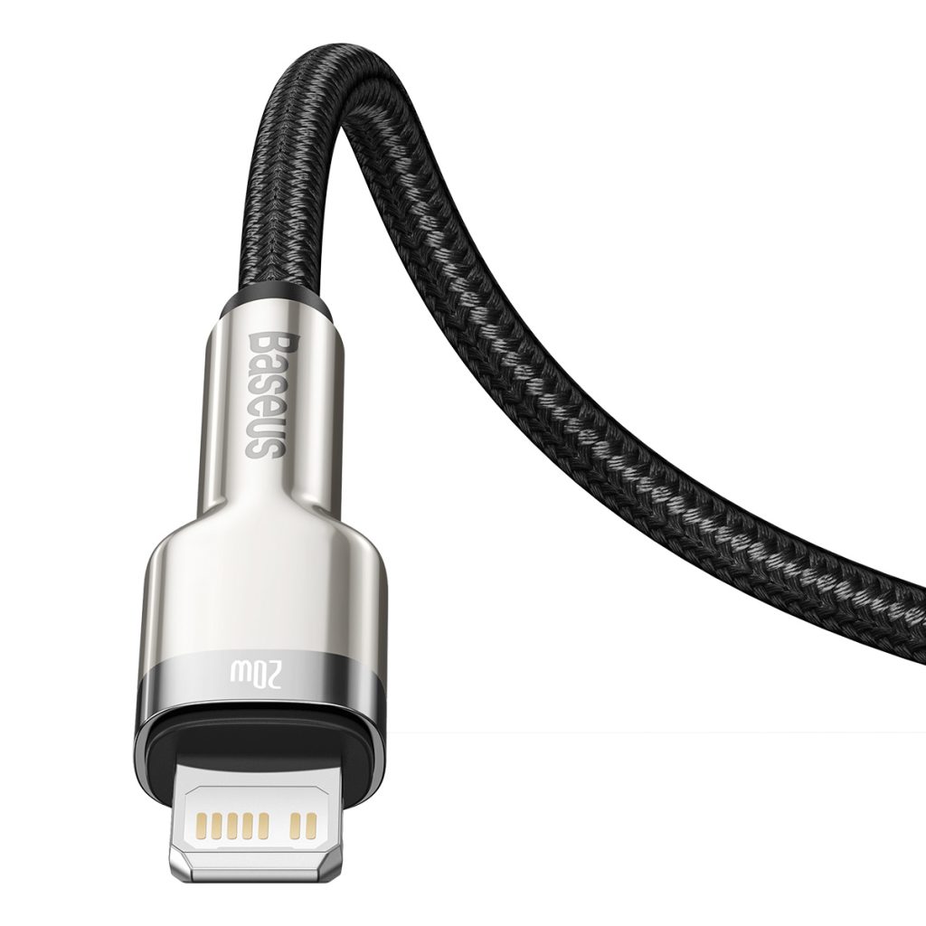 Baseus kabel Cafule Metal PD USB-C - Lightning 0,25 m czarny 20W - obrazek 6