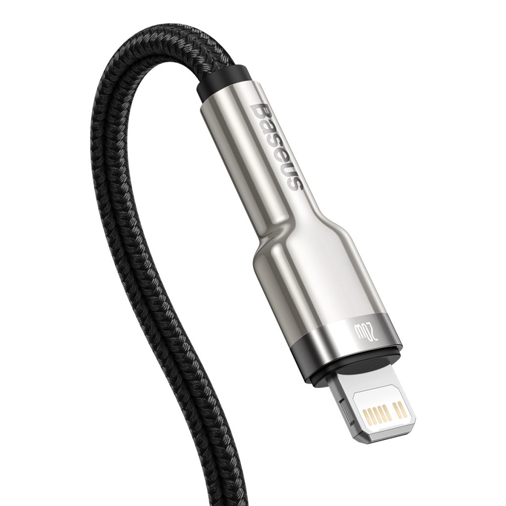 Baseus kabel Cafule Metal PD USB-C - Lightning 2,0 m czarny 20W - obrazek 3