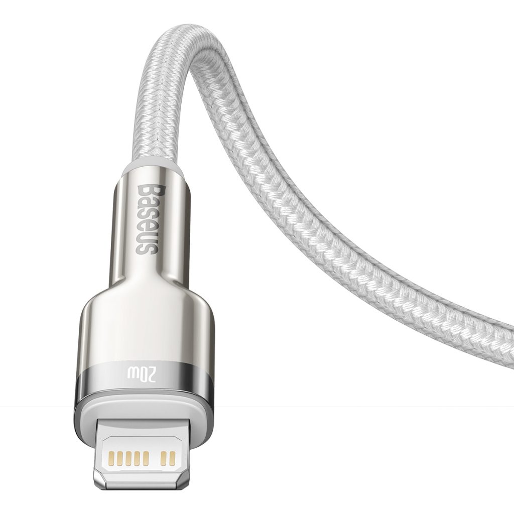 Baseus kabel Cafule Metal PD USB-C - Lightning 2,0 m biały 20W - obrazek 6