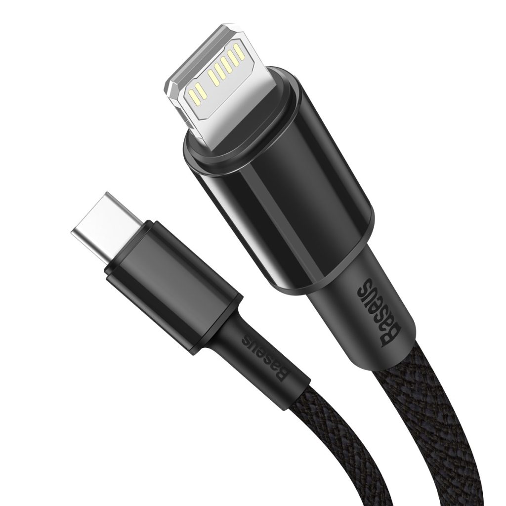 Baseus kabel High Density PD USB-C - Lightning 1,0 m czarny 20W - obrazek 3