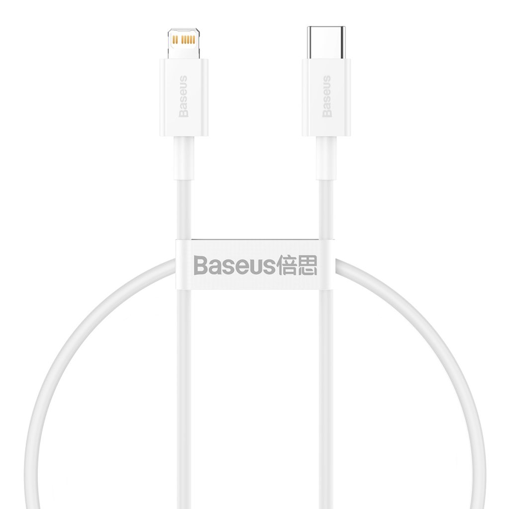 Baseus kabel Superior PD USB-C - Lightning 0,25 m biały 20W