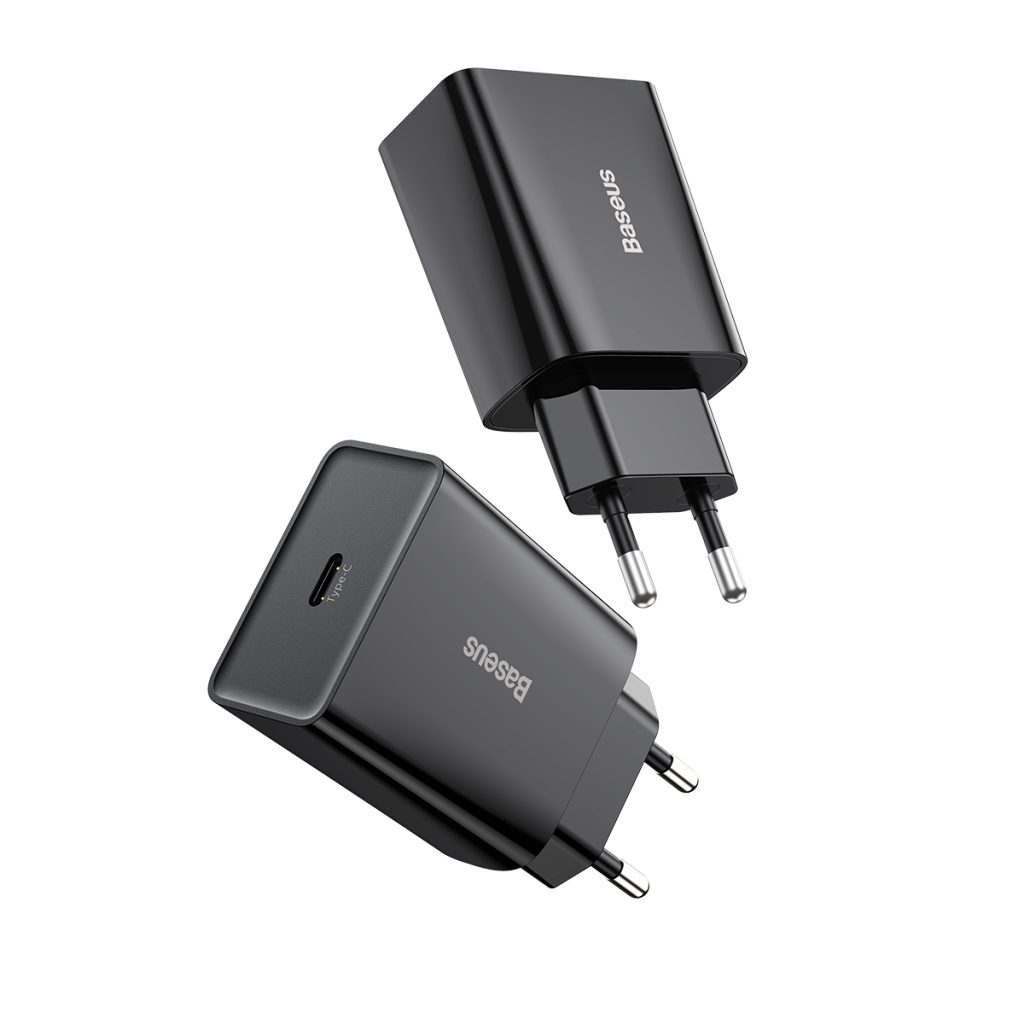 Baseus ładowarka sieciowa Speed Mini PD 20W 1x USB-C czarna - obrazek 3