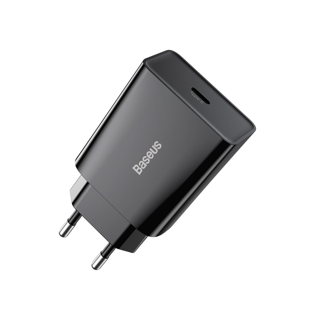 Baseus ładowarka sieciowa Speed Mini PD 20W 1x USB-C czarna - obrazek 4