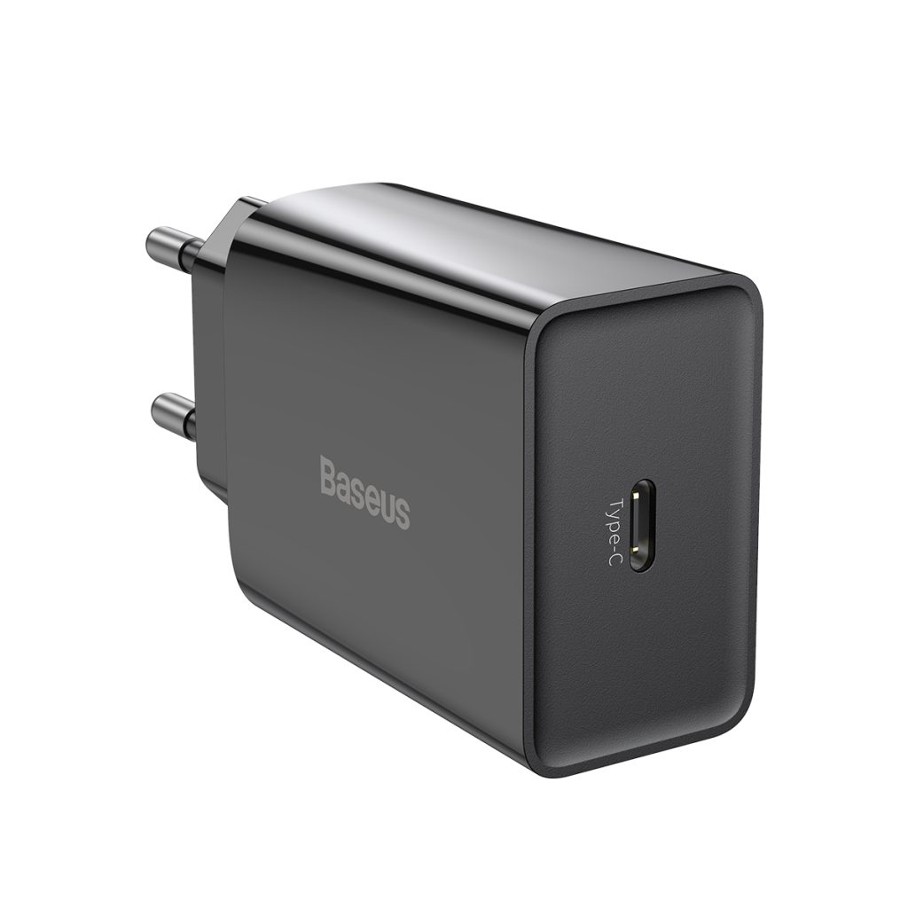 Baseus ładowarka sieciowa Speed Mini PD 20W 1x USB-C czarna - obrazek 5