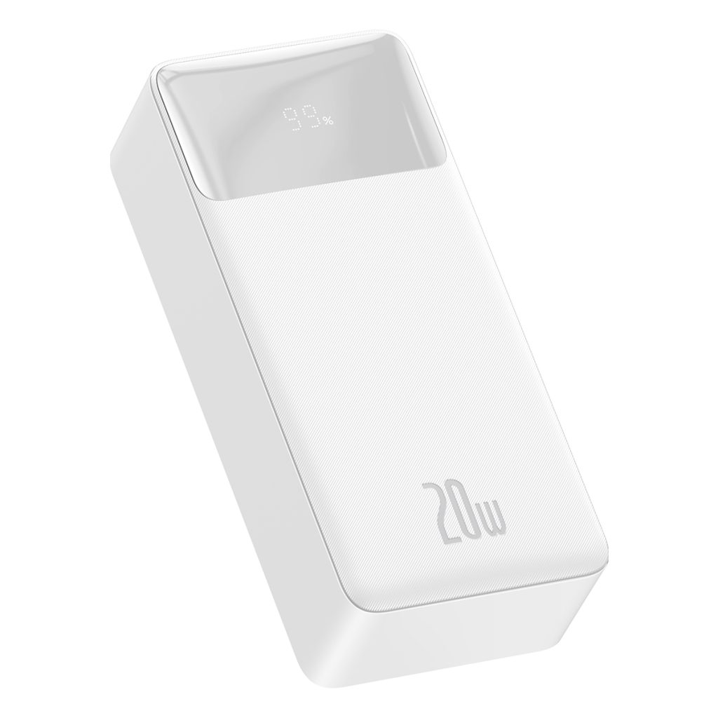 Baseus power bank Bipow 20W 30000mAh biały - obrazek 2