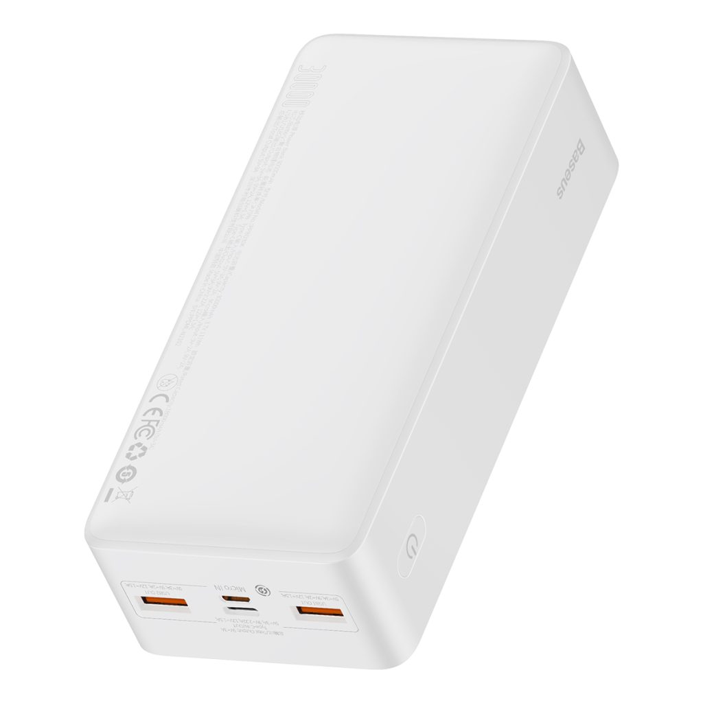 Baseus power bank Bipow 20W 30000mAh biały - obrazek 3