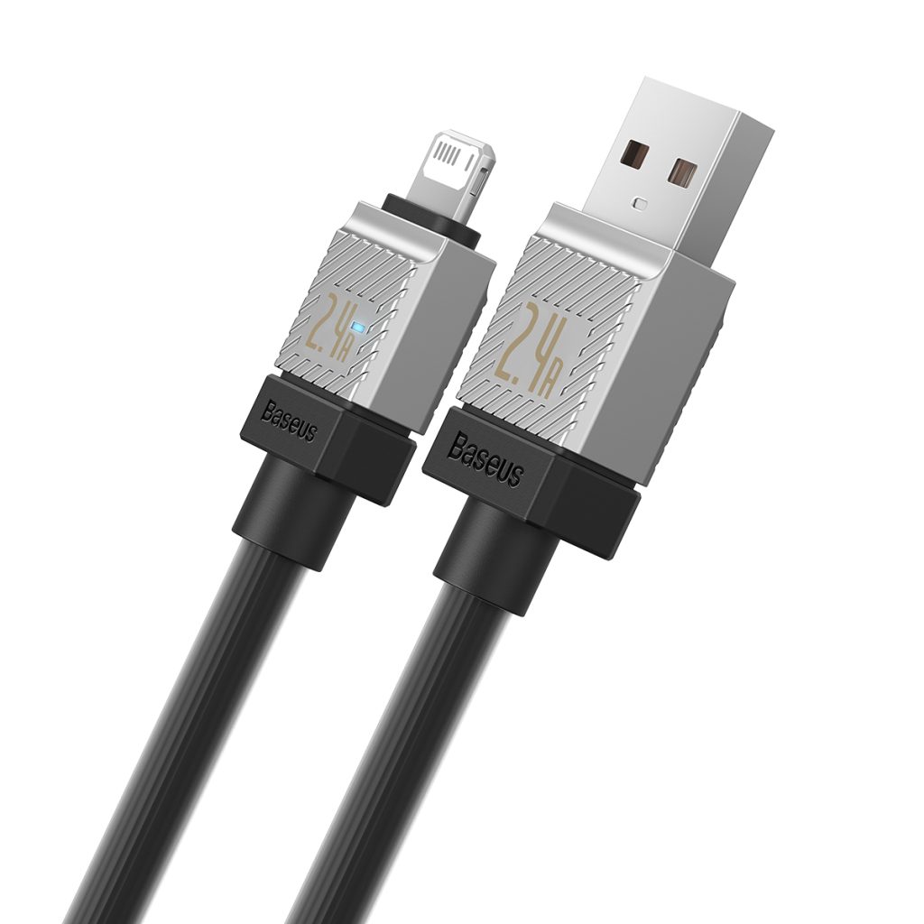 Baseus kabel CoolPlay USB - Lightning 1m 2,4A czarny - obrazek 2