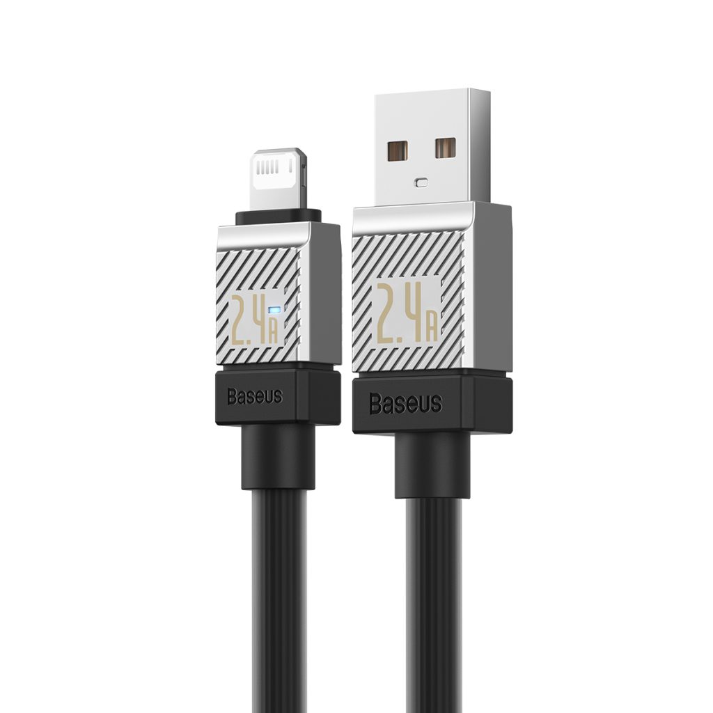 Baseus kabel CoolPlay USB - Lightning 1m 2,4A czarny - obrazek 3