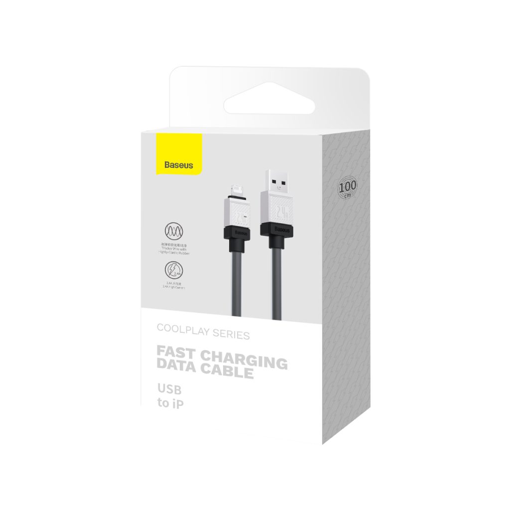 Baseus kabel CoolPlay USB - Lightning 1m 2,4A czarny - obrazek 8